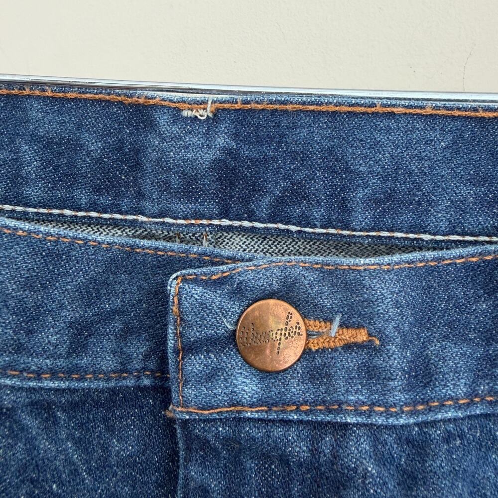 Vintage Wrangler Jeans Womens 30x33 Blue Denim Western Pants 80s 90s USA Made - Picture 5 of 12